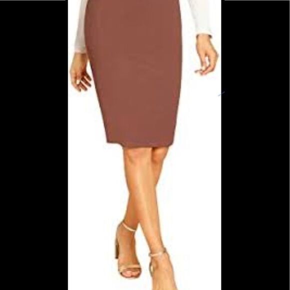 Forever 21 Dresses & Skirts - Forever 21 Women’s Elegant High Waist Solid MIDI Pencil Skirt